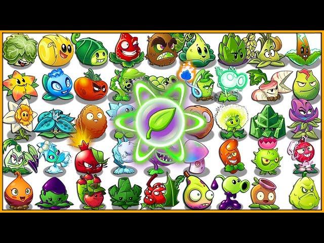 All Premium Plants use 5 Plant food Vs Team 100 Holohead Zombies - PvZ 2