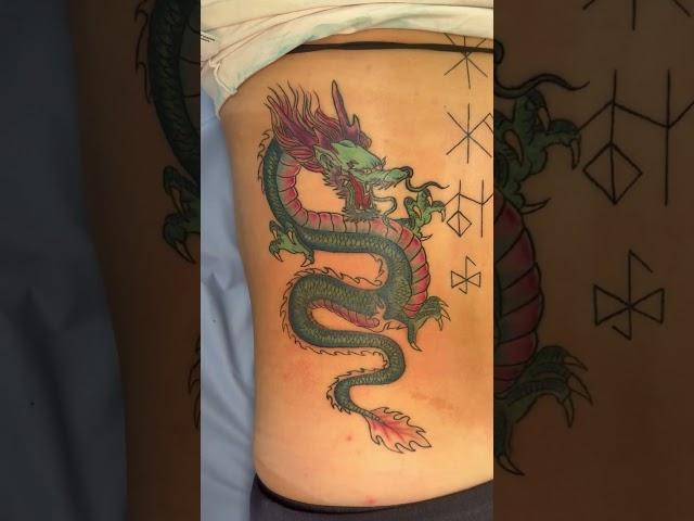 Phoenix/Dragon Tattoo by Brett #tattooartist #tattoo #inked ##twincitytattooandbodypiercing