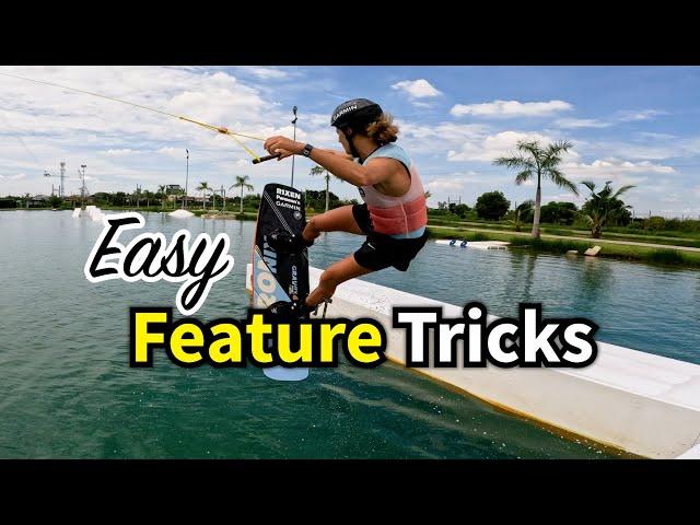 Easy Feature Tricks on a Wakeboard