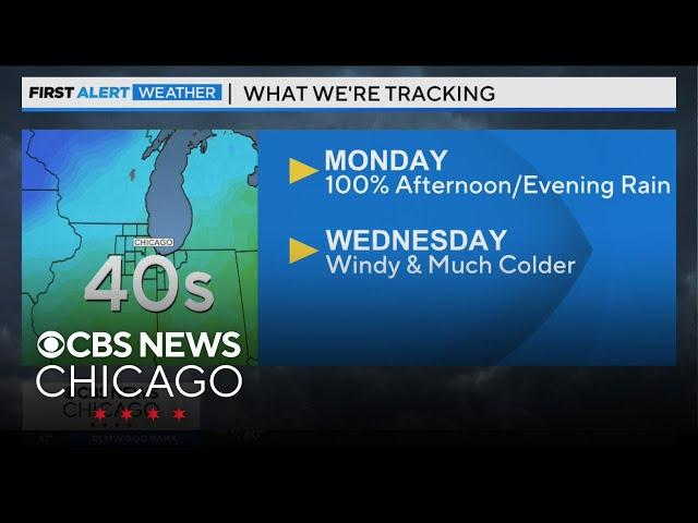 Afternoon, evening rain coming Monday in Chicago