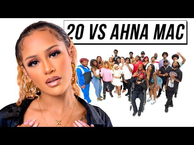 20 PEOPLE VS 1 REALITY STAR: AHNA MAC