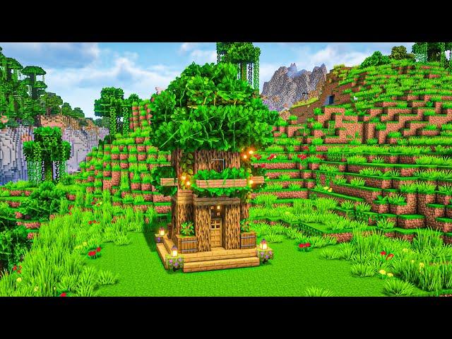 Minecraft: How To Build a Survival Treehouse / Tutorial