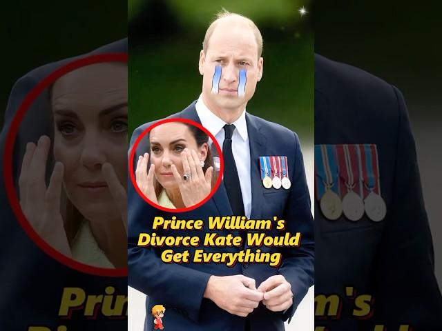 Prince William's Divorce? Kate Would Get Everything!#shorts #royal #princewilliam #king #kate #usa