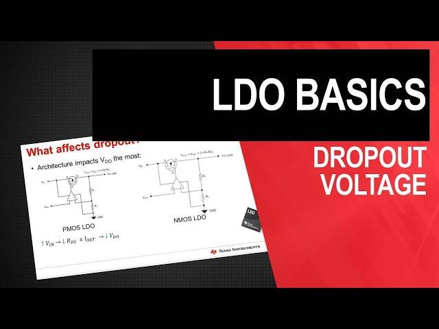 LDO basics: Dropout voltage