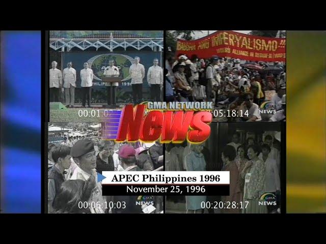 GMA NETWORK NEWS - APEC Philippines 1996 [25-NOVEMBER-1996]