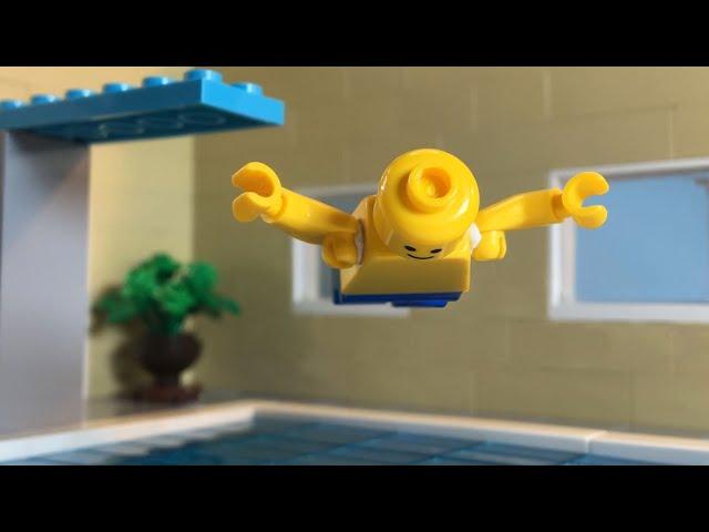 LEGO Man does a BellyFlop