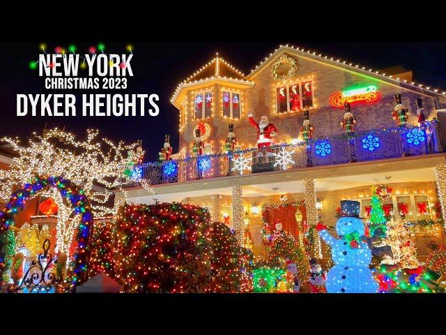 Dyker Heights Christmas Lights 2023 in Brooklyn New York City  NYC Christmas 2023 