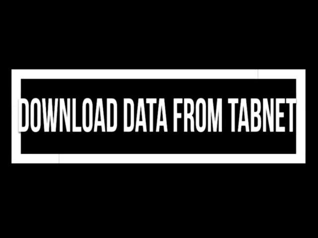 Download Data From TABNET