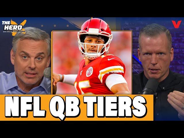 Colin Cowherd REACTS to PFF quarterback rankings | THE HERD NFL w/ Chris Simms