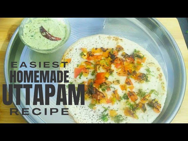 South Indian Special - Uttapam with Coconut Chutney - Quick & Easy | Satvik Delights |