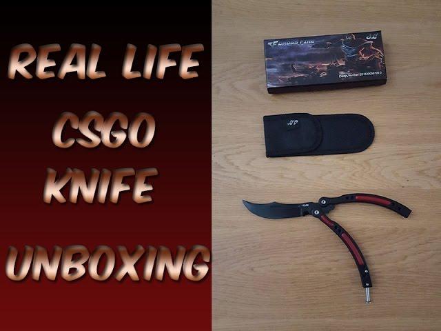 REAL LIFE CSGO BUTTERFLY KNIFE UNBOXING!
