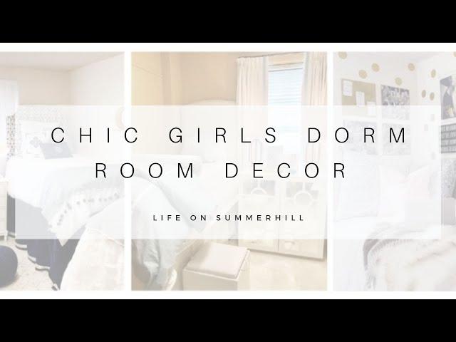 CHIC GIRLS DORM ROOM DECOR