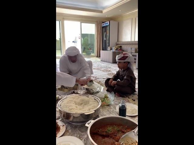 Sheikh Hamdan Having Food|Royal Arabic Food|Meat|Uncle Saeed