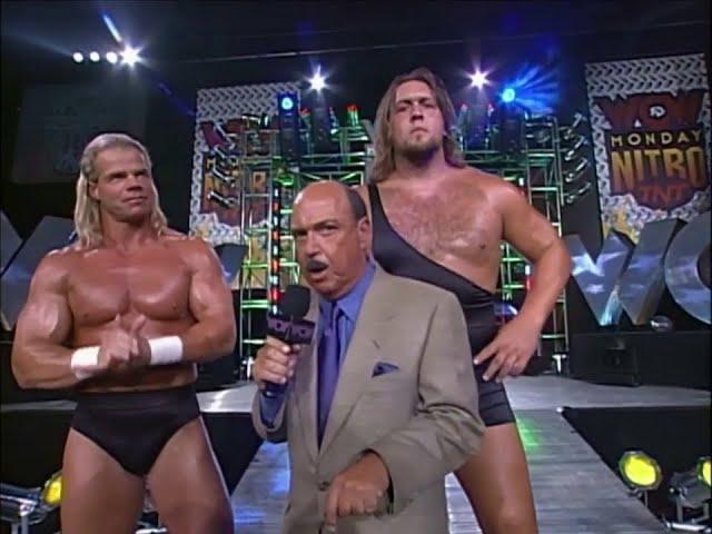 Lex Luger & the Giant Challenge Hollywood Hogan & Dennis Rodman to match on Nitro! 1997 (WCW)