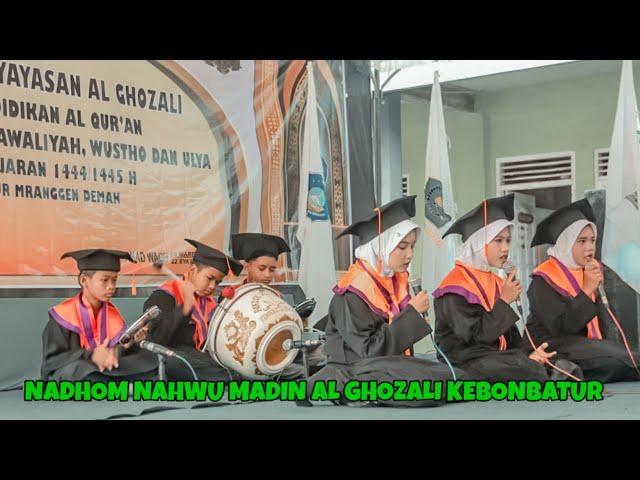 TAMPIL KEREN! PENTAS NADHOM NAHWU MADIN AL GHOZALI KEBONBATUR | WISUDA PURNA 1444/1445 H - 2024