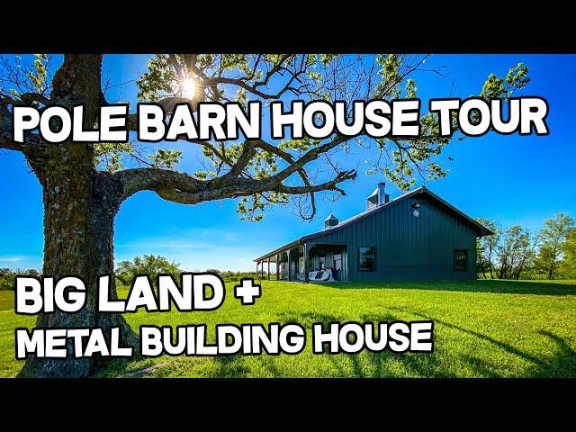 Barndominium Pole Barn House Tour - Morton Metal building home