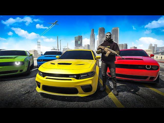 Cops HATED My Dodge Demon Gang in GTA 5 RP