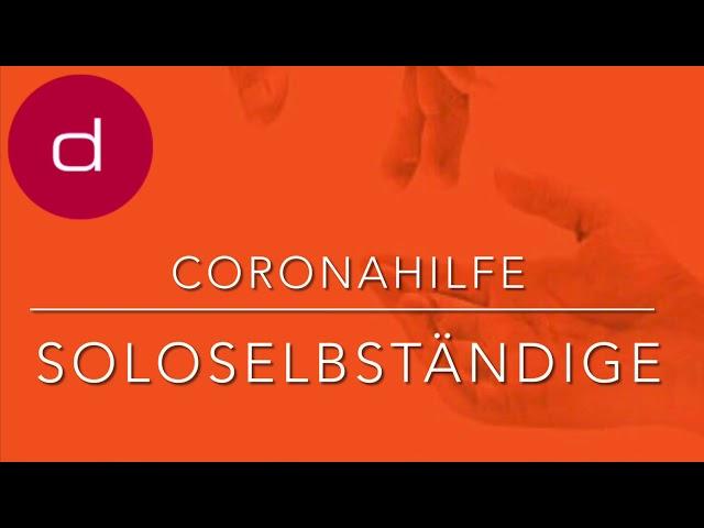 Coronahilfe für Soloselbständige