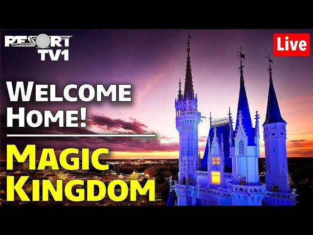 Live: MAGIC KINGDOM Live Stream!!  Welcome Home!!  All Day Stream!!  Walt Disney World