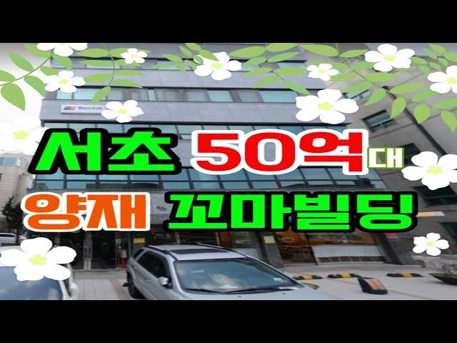 서초 50억대 양재 꼬마빌딩 상가주택 용도변경 가능한 물건