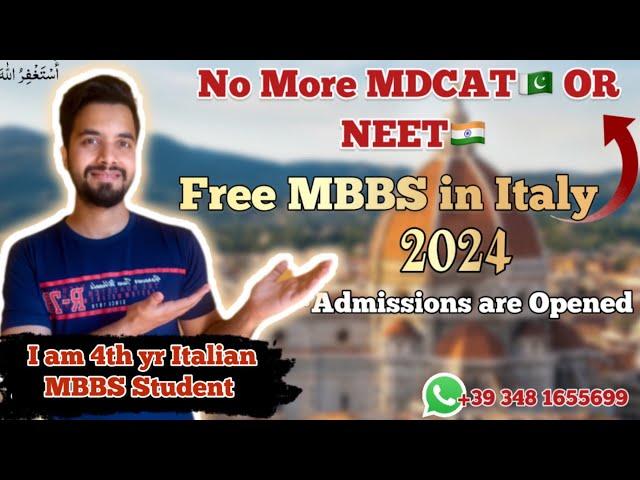 Free MBBS in Italy . Admission Process 2024-25 Session.