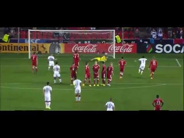 Kevin Volland Freekick Germany U21s vs Denmark U21s U21 European Championship 2015