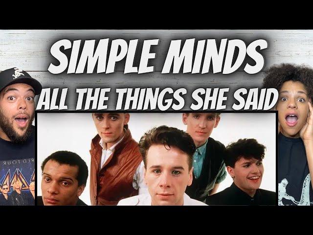 EPIC!| FIRST TIME HEARING Simple Minds -  All The Things She Said REACTION