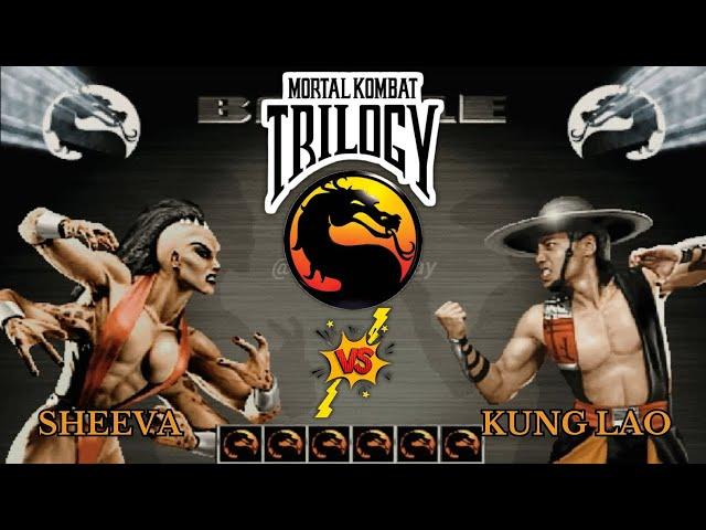 SHEEVA VS KUNG LAO - MORTAL KOMBAT TRILOGY - HIGH LEVEL EPIC FIGHT!