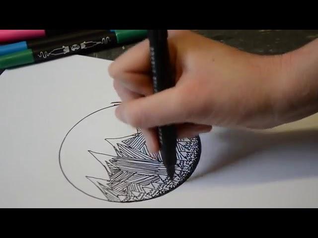 Create  Illustrations with Tinc Fineliners and Deluxe Markers