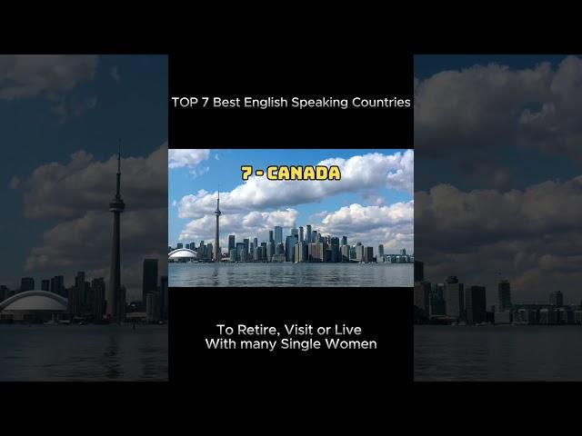 TOP 7 Best English Speaking Countries To Retire, Visit or Live With many Single Women