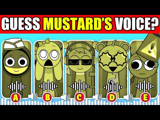  IMPOSSIBLE Guess The SPRUNKI WITH MUSTARD Characters By Their Voice! | SPRUNKI but MUSTARD!