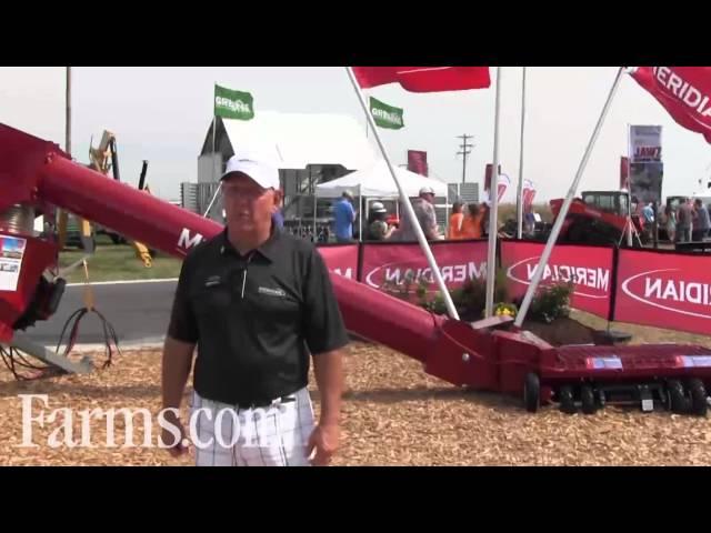 Meridian Manufacturing Introduces a 14 Inch Grain Auger at Farm Progress Show.