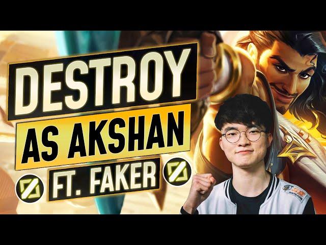 How FAKER ABUSES AKSHAN - FULL GUIDE - Ability Combos, Tips and Tricks - LoL Guide