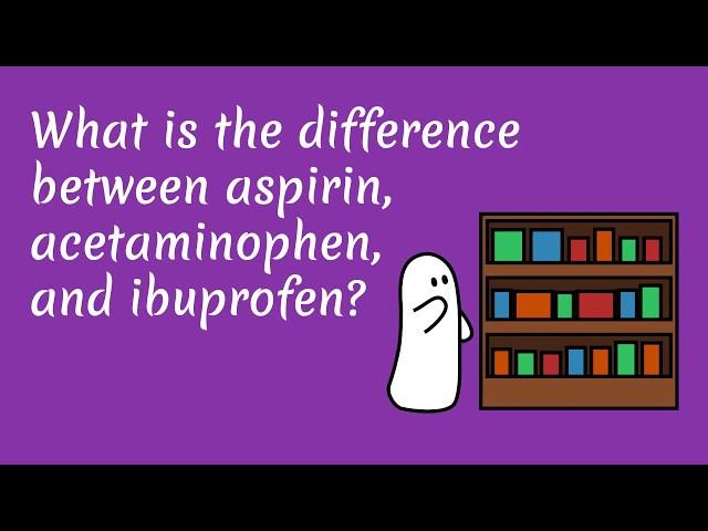 What is the difference between aspirin, acetaminophen, and ibuprofen?