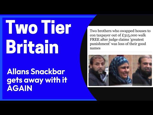 Two Tier Britain - Allans Snackbar get away with it