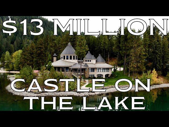 4K Luxury Real Estate Video. Castle on Lake Pend Oreille - Sandpoint, Idaho.