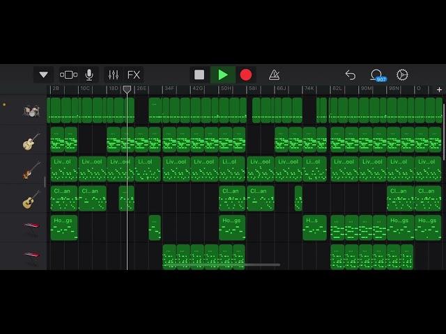 The first actual song i made on garageband