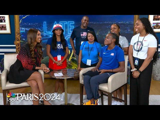 Jasmine Moore recounts historic triple jump bronze, family support at Paris Olympics | NBC Sports