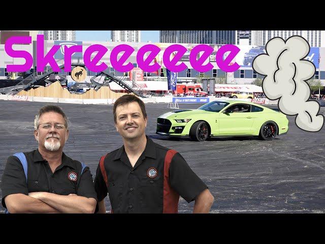 SEMA 2021 Las Vegas - Highlights Of FORD OUT FRONT - Mustang GT 500 Drifts And Burnout Experience