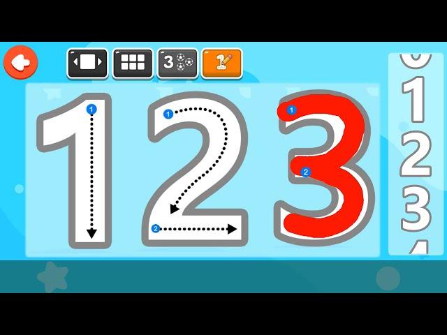 Belajar Menulis Angka dan Huruf  Game Edukasi