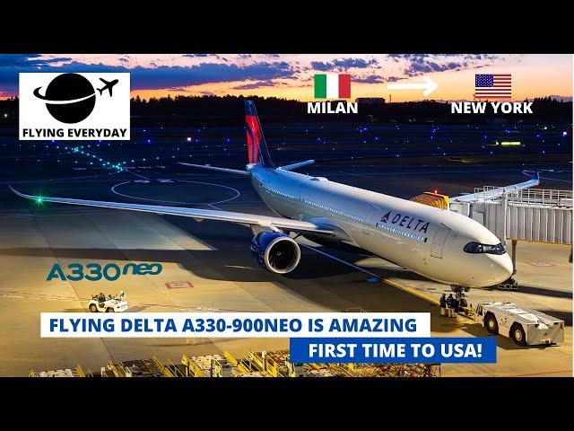 TRIP REPORT | DELTA AIRLINES A330-900neo  | ECONOMY CLASS | MILAN (MXP) - NEW YORK (JFK)