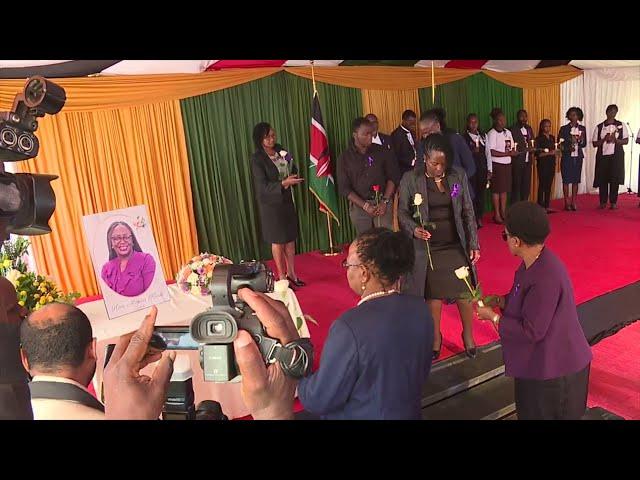 AG JB Muturi joins CJ Koome, DCJ Mwilu in lighting a candle for the late Hon. Monica Kivuti