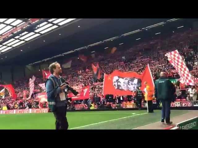 The Kop in full voice, Liverpool vs Southampton, first game of season 2014/15