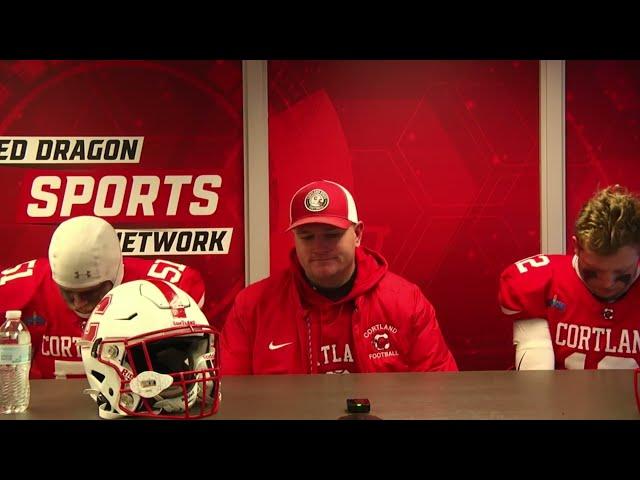 Cortland Football Post-Game Press Conference - 2024 NCAA Division III Third Round (12/7/24)