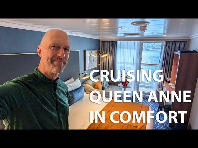 Cunard Queen Anne Balcony Cabin Tour (11056)