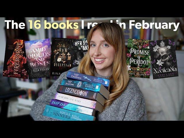 The 16 books I read in February  February reading wrap up