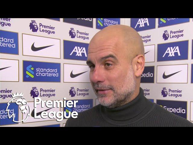 Pep Guardiola reacts to Man City's loss to Liverpool at Anfield | Premier League | NBC Sports