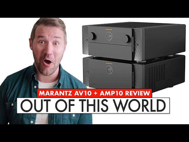 CRAZY POWERFUL HIFI  Marantz Home Theater! AMP 10 and AV 10 Review