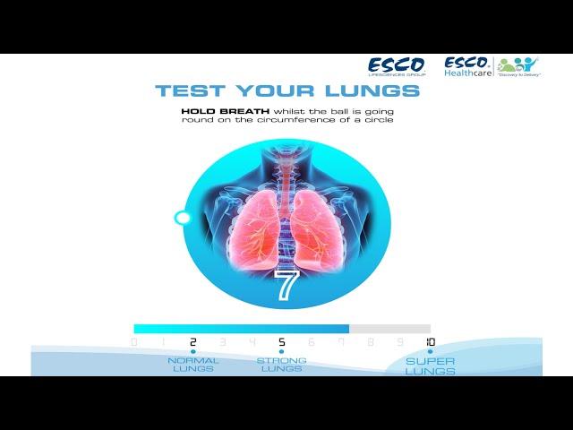 Test Your Lung's Capacity | Exercise for Healthy Lungs | Esco Lifesciences Group