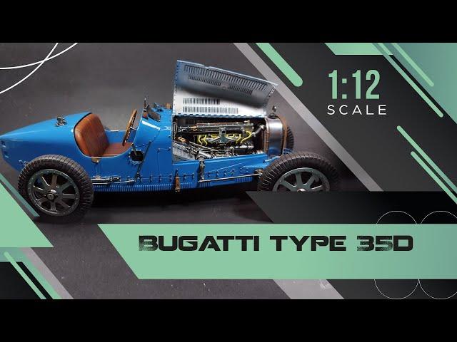 Bugatti type 35d - ITALERI - 1/12 scale - scale modeling.